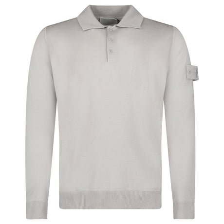 Stone Island Ghost Wool Polo - Shirt Dust Grey - Boinclo - Outlet Sale Under Retail