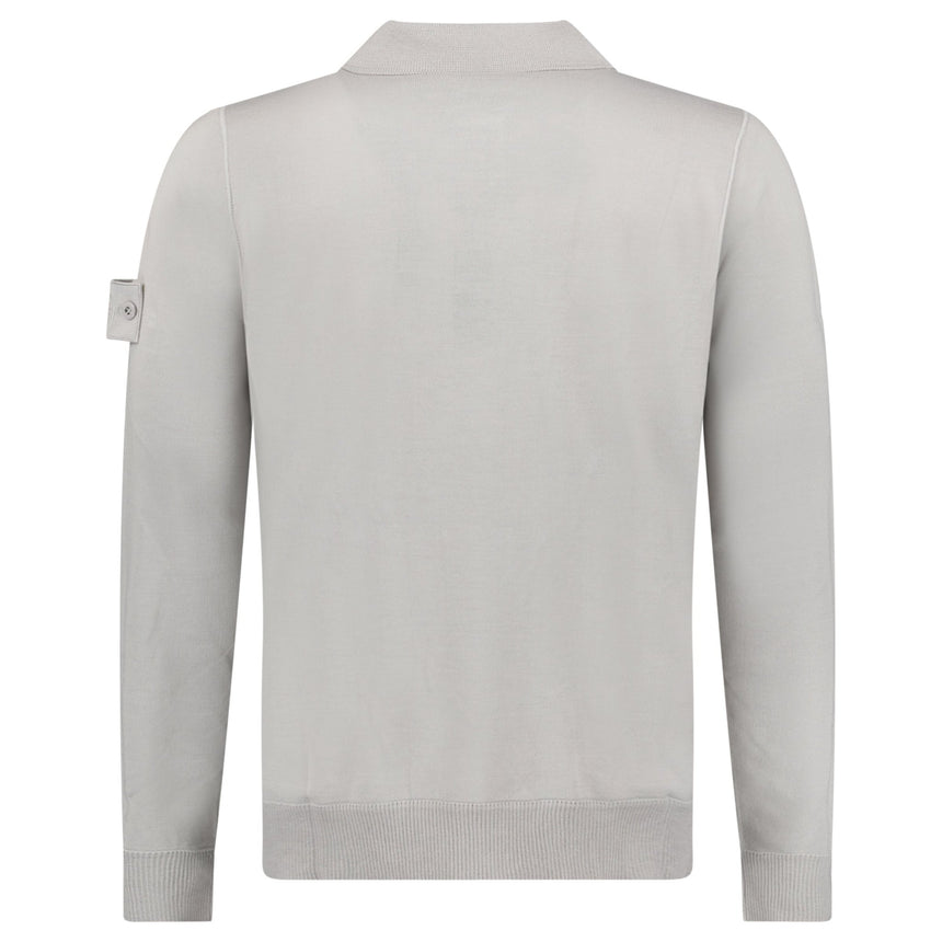 Stone Island Ghost Wool Polo - Shirt Dust Grey - Boinclo - Outlet Sale Under Retail