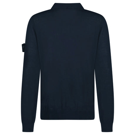 Stone Island Ghost Wool Polo - Shirt Navy - Boinclo - Outlet Sale Under Retail