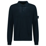 Stone Island Ghost Wool Polo - Shirt Navy - Boinclo - Outlet Sale Under Retail
