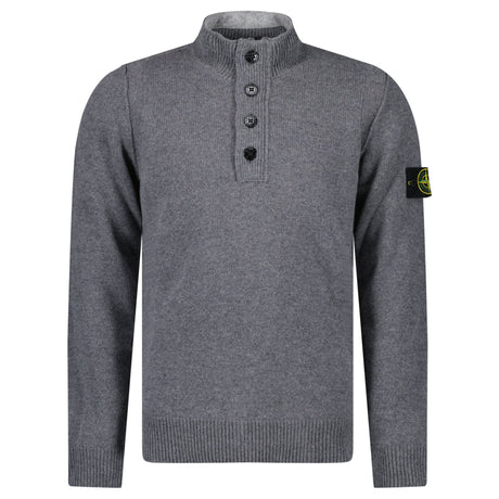 Stone Island Half - Zip Jumper in Cement Grey - Boinclo - Outlet Sale Under Retail