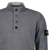 Stone Island Half - Zip Jumper in Cement Grey - Boinclo - Outlet Sale Under Retail