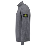 Stone Island Half - Zip Jumper in Cement Grey - Boinclo - Outlet Sale Under Retail
