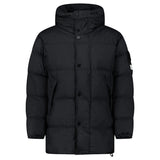 Stone Island Hooded Down Crinkle Reps NY Jacket in Black - Boinclo - Outlet Sale Under Retail