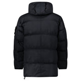 Stone Island Hooded Down Crinkle Reps NY Jacket in Black - Boinclo - Outlet Sale Under Retail