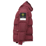 Stone Island Hooded ECONYL® Down Parka in Burgundy - Boinclo - Outlet Sale Under Retail