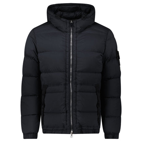 Stone Island Hooded Puffer Jacket In Seamless Tunnel Nylon Black - Boinclo - Outlet Sale Under Retail