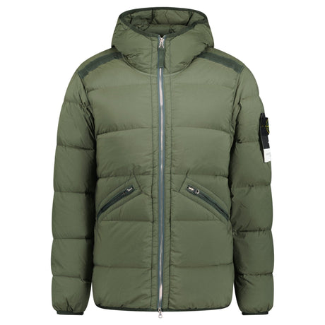 Stone Island Hooded Puffer Seamless Tunnel Nylon Musk Green - Boinclo - Outlet Sale Under Retail