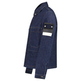 Stone Island Indigo Denim-Rinsed Coach Jacket in Blue Rinse - Boinclo - Outlet Sale Under Retail