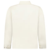 Stone Island Light Bull Denim-TC Overshirt in Ivory - Boinclo - Outlet Sale Under Retail