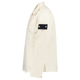 Stone Island Light Bull Denim-TC Overshirt in Ivory - Boinclo - Outlet Sale Under Retail