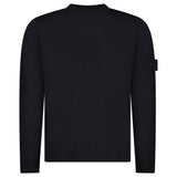 Stone Island Light Pure RWS Wool S.I. Ghost Jumper in Black - Boinclo - Outlet Sale Under Retail