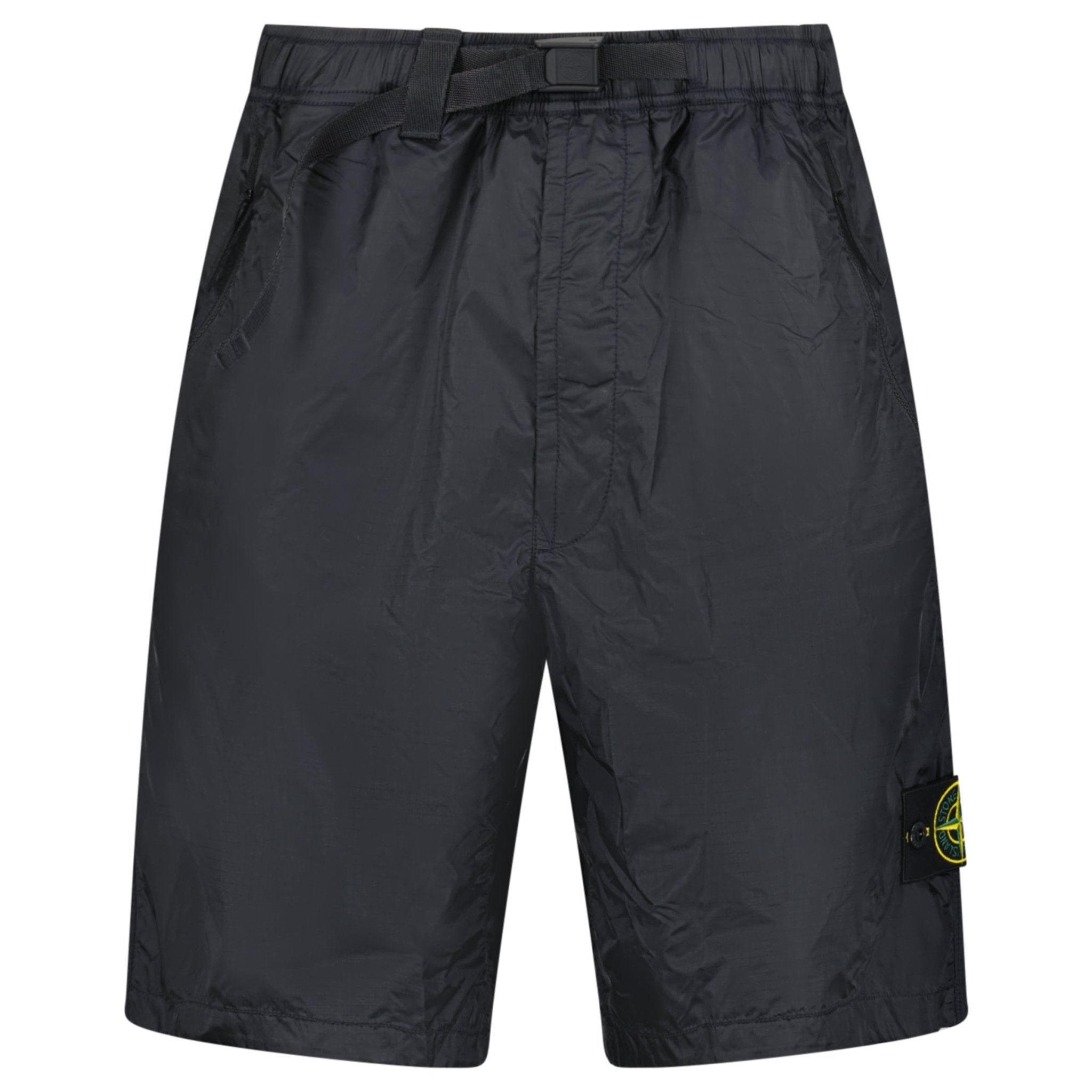 Color variation of Stone Island Light Ripstop CORDURA® Advanced Fabrics Shorts in Navy Blue