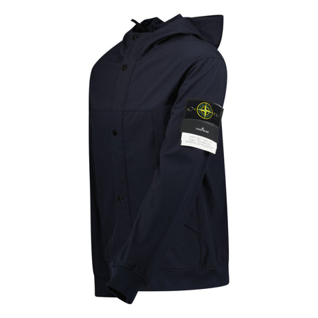 Stone Island Light Soft Shell - R Jacket Black - Boinclo ltd - Outlet Sale Under Retail