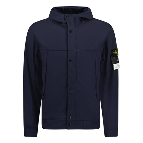 Stone Island Light Soft Shell - R Jacket Navy - Boinclo ltd - Outlet Sale Under Retail