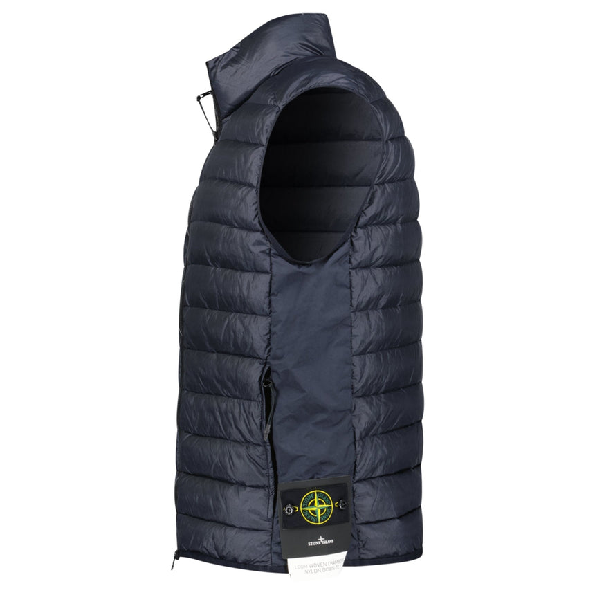 Stone Island Loom Woven Chambers R - Nylon Gilet Navy - Boinclo - Outlet Sale Under Retail