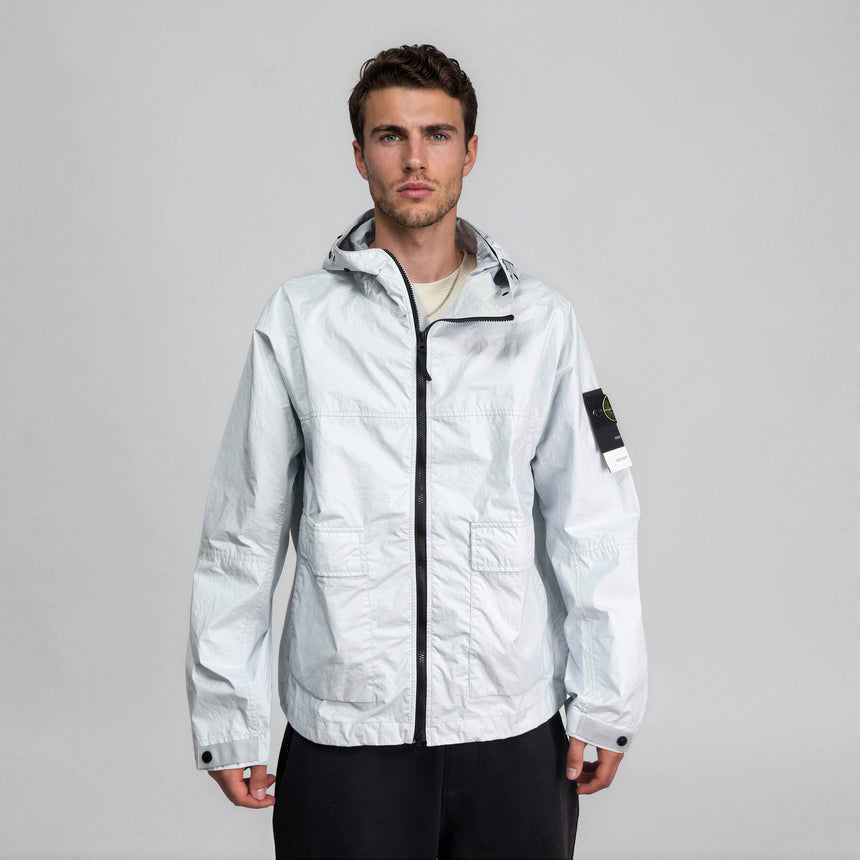 Stone Island Membrana 3L TC Hooded Jacket in in Sky Blue - Boinclo - Outlet Sale Under Retail