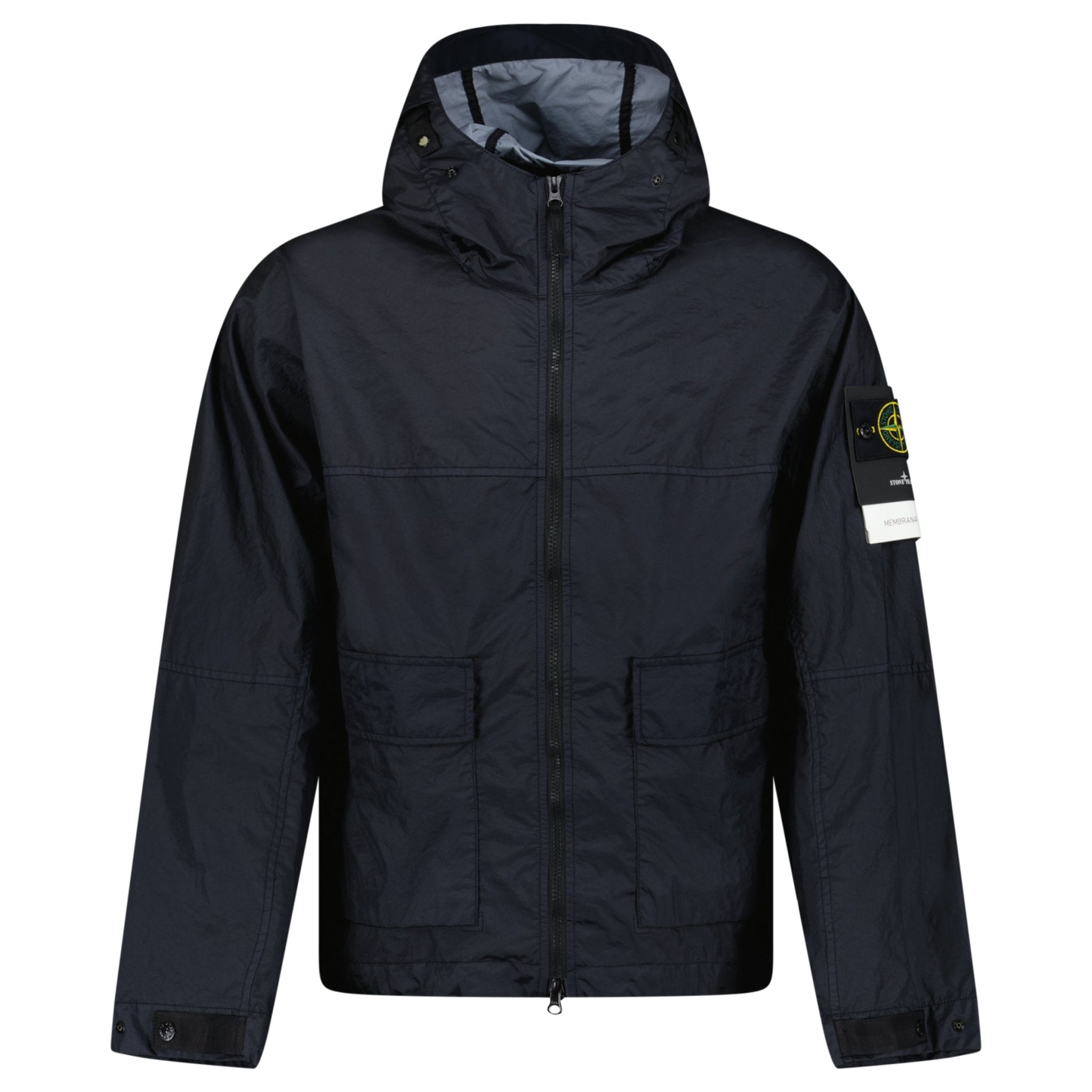 Color variation of Stone Island Membrana 3L TC Hooded Jacket in Navy