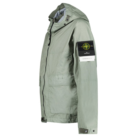 Stone Island Membrana 3L TC Hooded Jacket in Sage Green - Boinclo - Outlet Sale Under Retail
