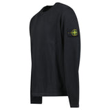 Stone Island Mesh Stitch Organic Cotton Fleece Crewneck Sweatshirt in Black - Boinclo - Outlet Sale Under Retail