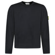 Stone Island Mesh Stitch Organic Cotton Fleece Crewneck Sweatshirt in Black - Boinclo - Outlet Sale Under Retail