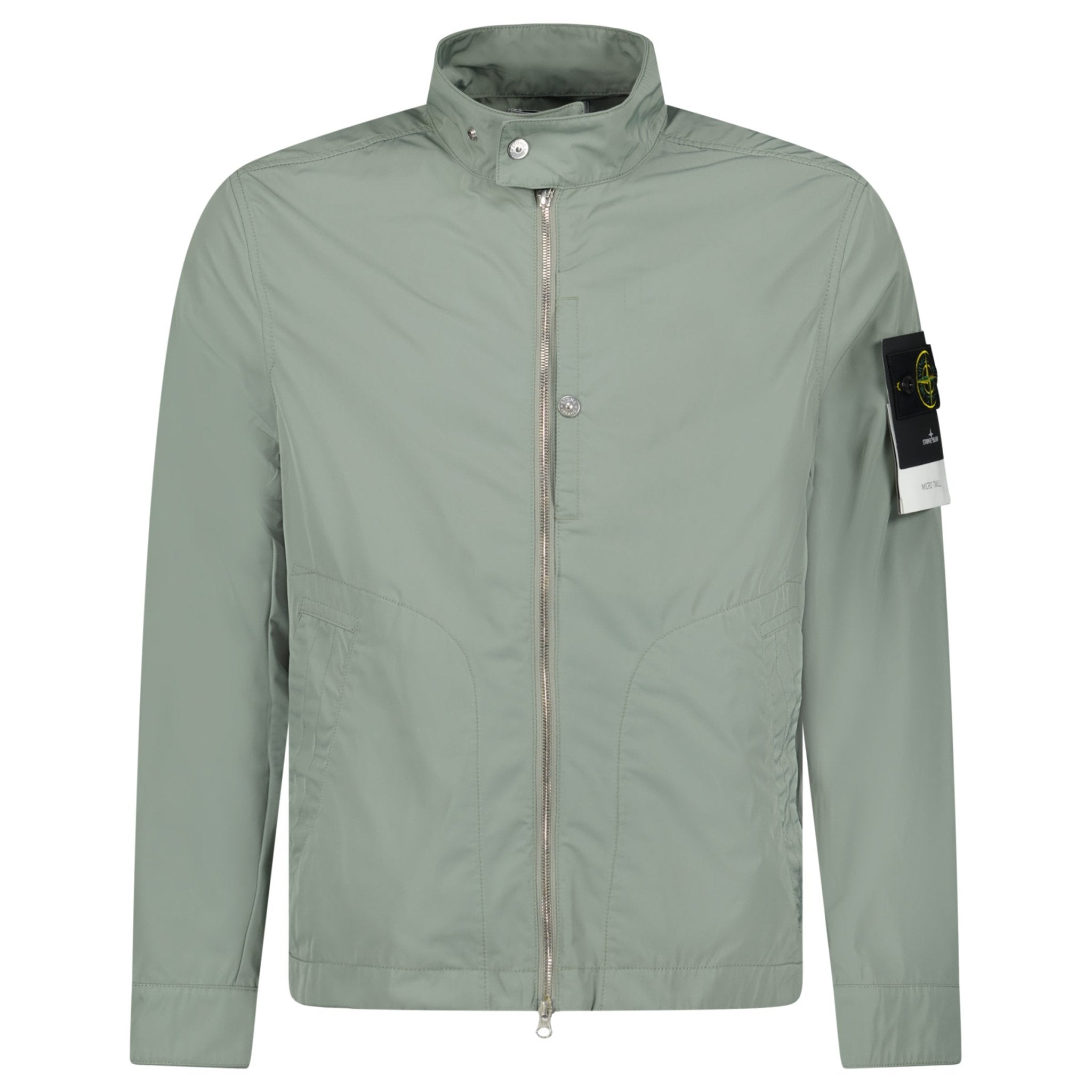 Color variation of Micro Twill Blouson Jacket in Sage Green