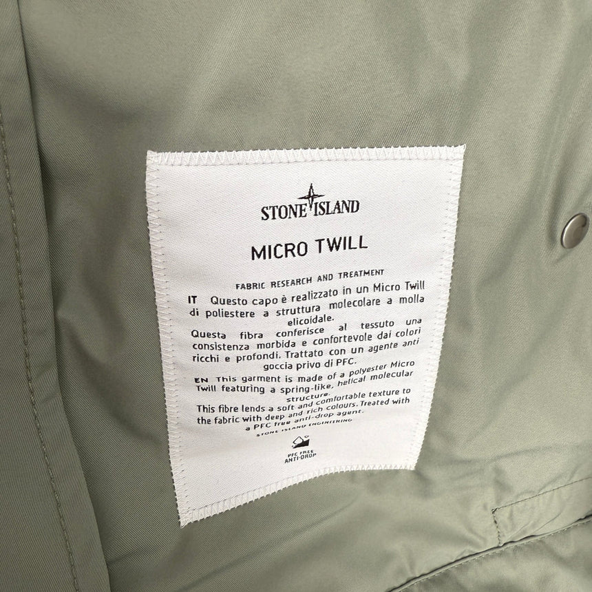 Stone Island Micro Twill Blouson Jacket in Sage Green - Boinclo - Outlet Sale Under Retail