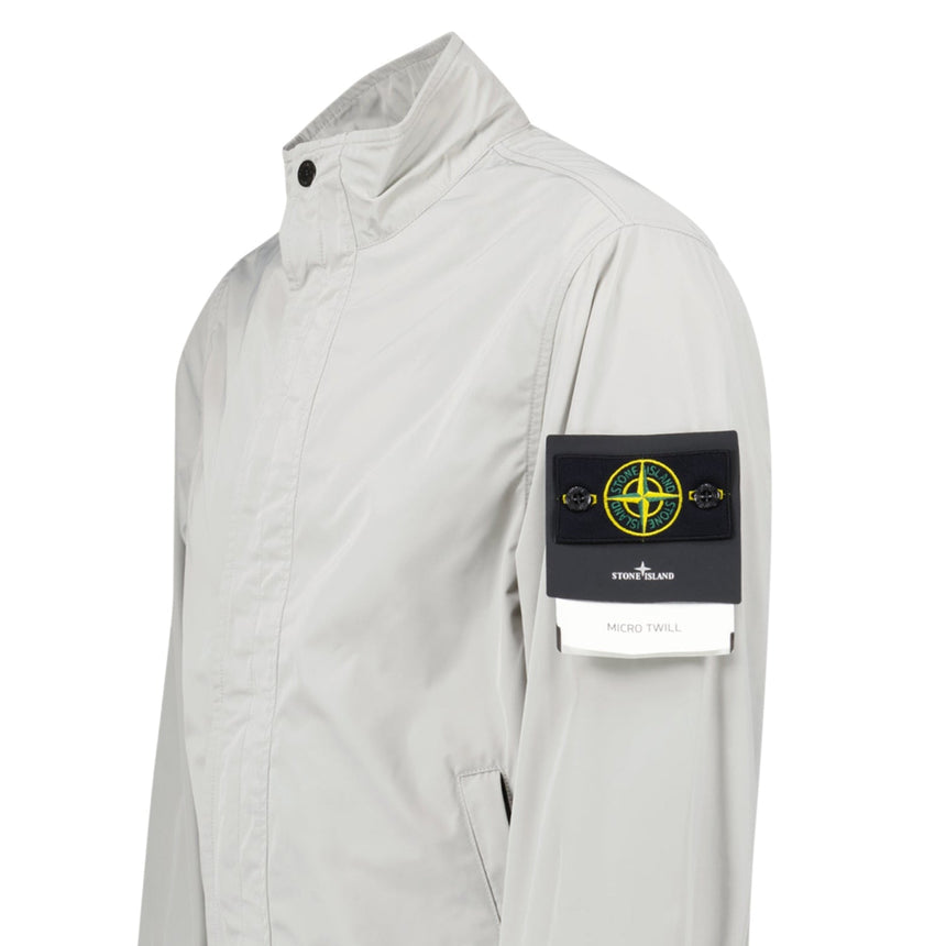 Stone Island Micro Twill Jacket in Pearl Grey - Boinclo - Outlet Sale Under Retail