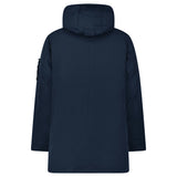 Stone Island Micro Twill Long Parka in Navy - Boinclo - Outlet Sale Under Retail