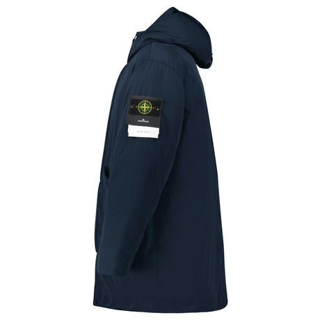 Stone Island Micro Twill Long Parka in Navy - Boinclo - Outlet Sale Under Retail