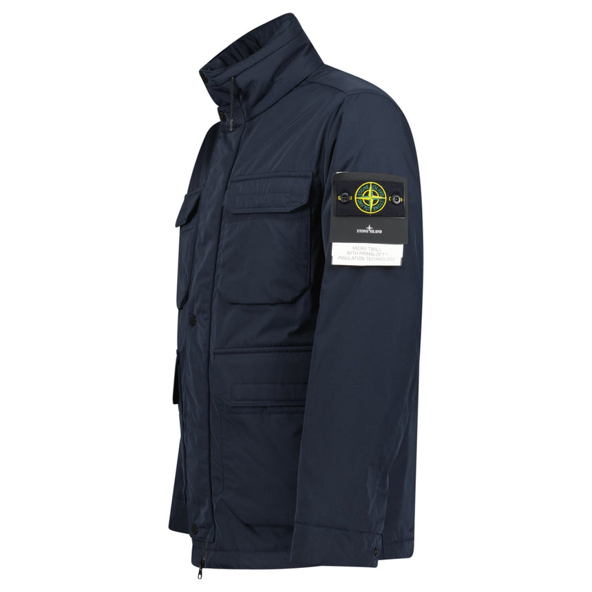 Stone Island Micro - Twill Primaloft Field Jacket Navy - Boinclo - Outlet Sale Under Retail