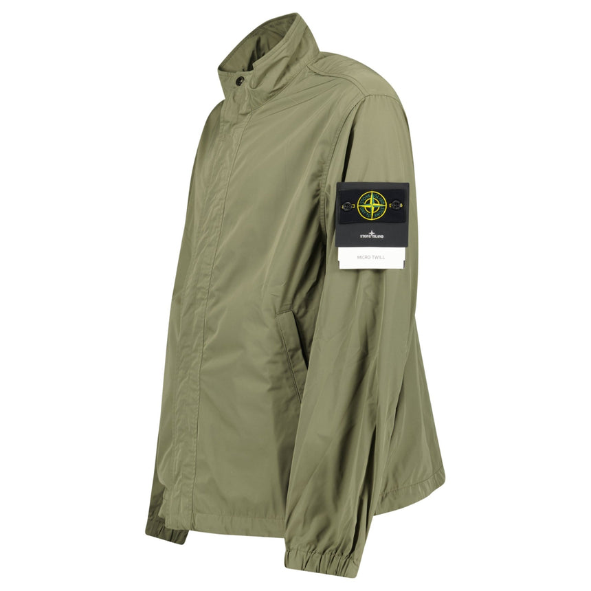 Stone Island Micro Twill Stand Collar Jacket in Military Green - Boinclo - Outlet Sale Under Retail