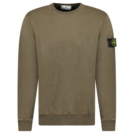 Stone Island Old Effect Crewneck Sweatshirt Military Green - Boinclo - Outlet Sale Under Retail