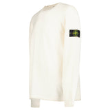 Stone Island Organic Cotton and Nylon Crewneck Jumper in Ivory - Boinclo - Outlet Sale Under Retail