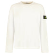 Stone Island Organic Cotton and Nylon Crewneck Jumper in Ivory - Boinclo - Outlet Sale Under Retail