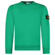 Stone Island Organic Cotton Fleece Crewneck Sweatshirt in Malachite Green - Boinclo - Outlet Sale Under Retail