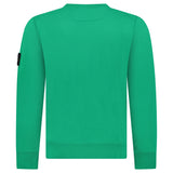 Stone Island Organic Cotton Fleece Crewneck Sweatshirt in Malachite Green - Boinclo - Outlet Sale Under Retail