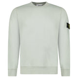 Stone Island Organic Cotton Fleece Crewneck Sweatshirt in Sage Green - Boinclo - Outlet Sale Under Retail