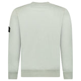Stone Island Organic Cotton Fleece Crewneck Sweatshirt in Sage Green - Boinclo - Outlet Sale Under Retail