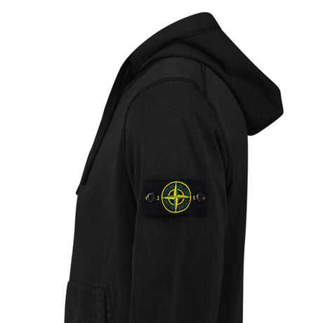 Stone Island Organic Cotton Fleece Hoodie in Black - Boinclo - Outlet Sale Under Retail