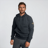 Stone Island Organic Cotton Fleece Hoodie in Black - Boinclo - Outlet Sale Under Retail
