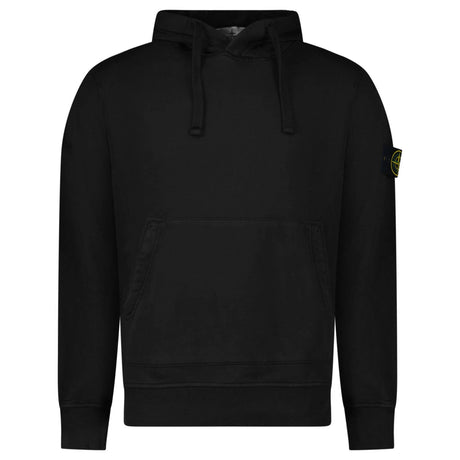 Stone Island Organic Cotton Fleece Hoodie in Black - Boinclo - Outlet Sale Under Retail