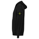 Stone Island Organic Cotton Fleece Hoodie in Black - Boinclo - Outlet Sale Under Retail