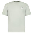 Stone Island Organic Cotton Jersey 'FISSATO' Effect T-Shirt in Sage Green - Boinclo - Outlet Sale Under Retail