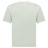 Stone Island Organic Cotton Jersey 'FISSATO' Effect T-Shirt in Sage Green - Boinclo - Outlet Sale Under Retail