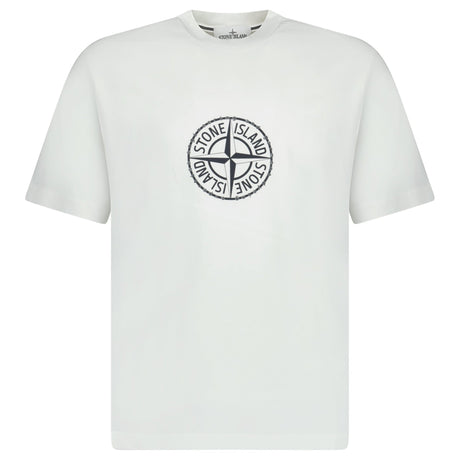 Stone Island Organic Cotton Jersey T-Shirt in White - Boinclo - Outlet Sale Under Retail