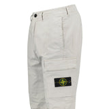 Stone Island Organic Cotton Stretch Broken Twill Old-Effect Pants in Grey - Boinclo - Outlet Sale Under Retail