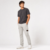 Stone Island Organic Cotton Stretch Broken Twill Old-Effect Pants in Grey - Boinclo - Outlet Sale Under Retail