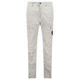 Stone Island Organic Cotton Stretch Broken Twill Old-Effect Pants in Grey - Boinclo - Outlet Sale Under Retail