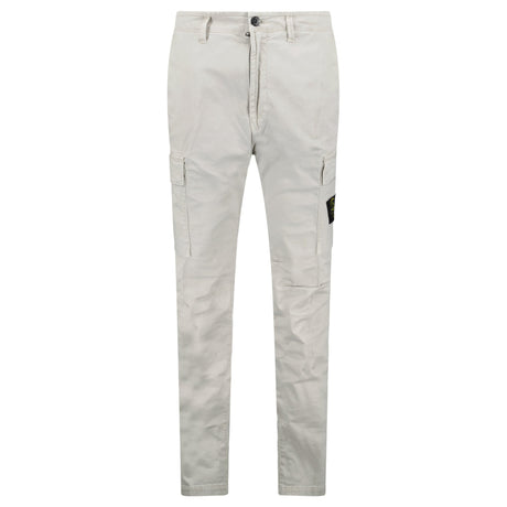 Stone Island Organic Cotton Stretch Broken Twill Old-Effect Pants in Grey - Boinclo - Outlet Sale Under Retail